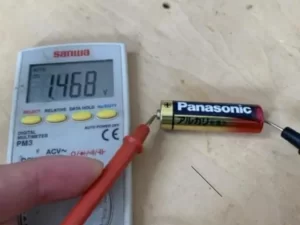 バッテリー測定の写真