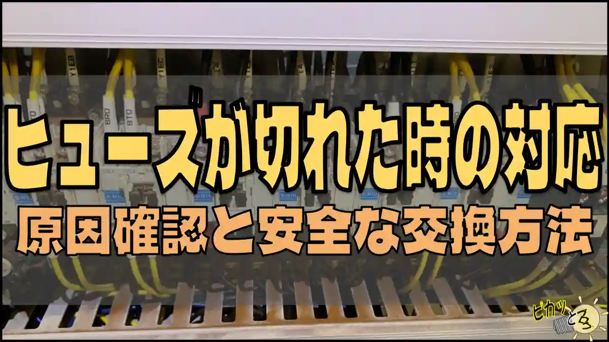 （筆者編集）ヒューズが切れた時の対応・タイトル